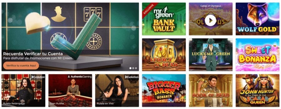 Jugar en Mr Green España